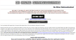 Desktop Screenshot of nosilvernationalization.org