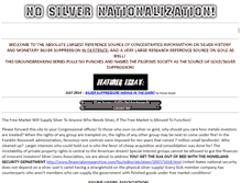 Tablet Screenshot of nosilvernationalization.org